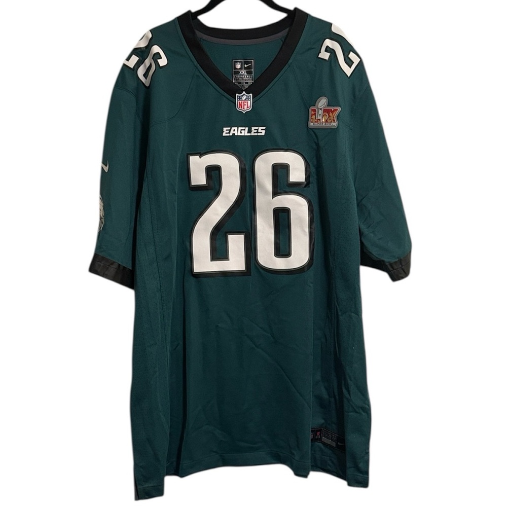 Philadelphia Eagles Saquon Barkley Super Bowl LIX Midnight Green Jersey NWOT